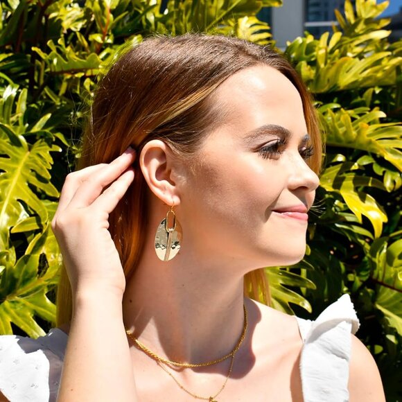 Boho Earrings Silver Gold Copper Dangle Ethnic Gift for Women Stylish Jewelry - Picture 7 of 8